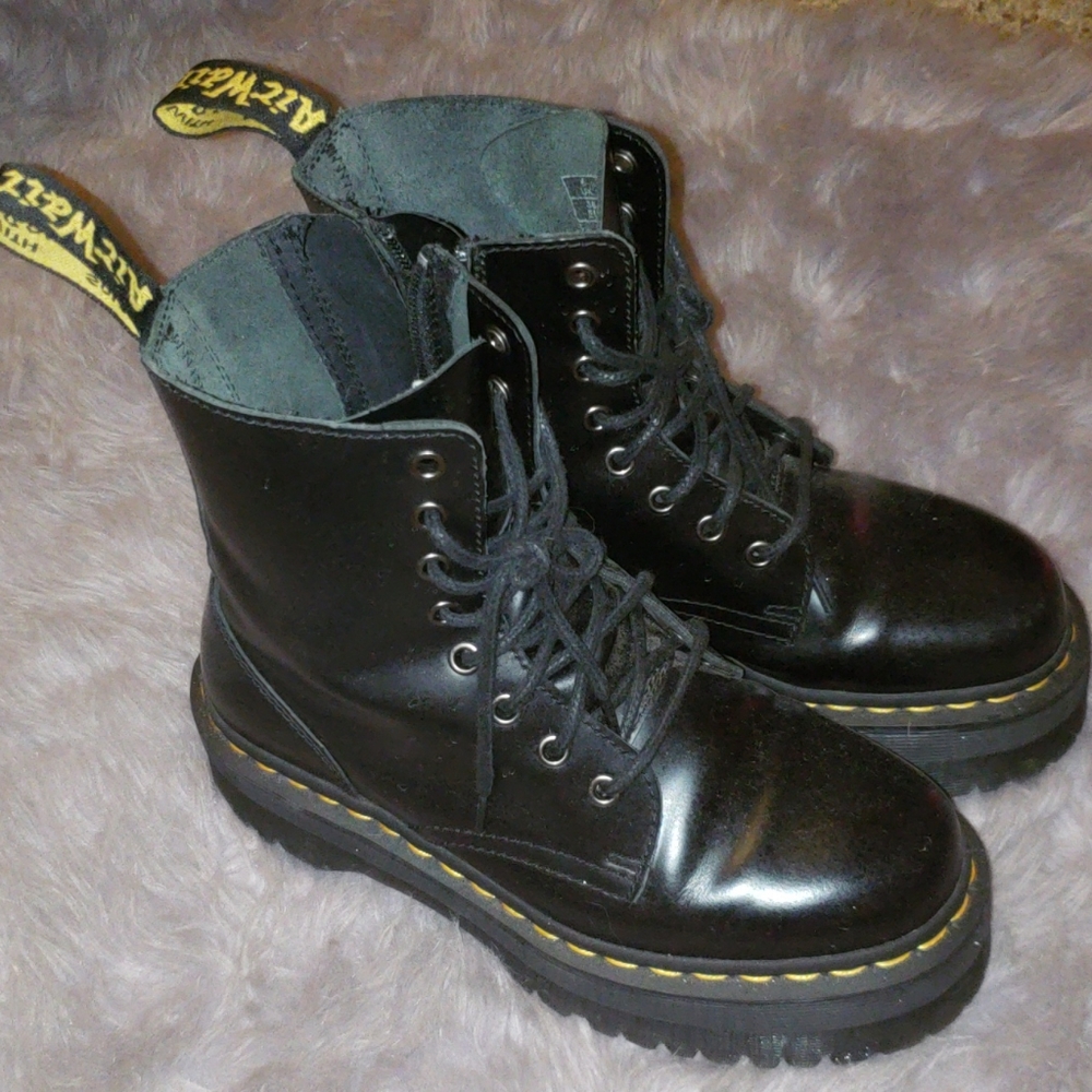 Jadon 8 Eye Combat Platform Boots